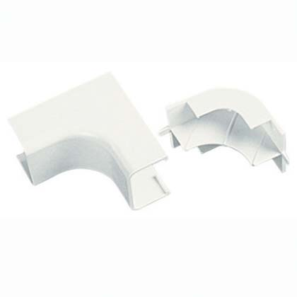 Surface Raceway, LDPH3 Power Rated Inside Corner, Off White