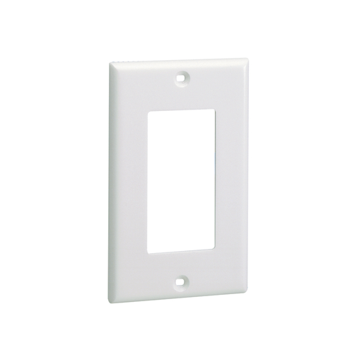 Product image for Panduit CPGWH Surface Raceway, Single Gang Screw-on Faceplate, White