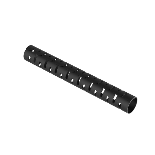 Product image for Panduit PW150FR-L20Y Split Harness Wrap, Black, FR PE, 1.5" Nom Diameter., PK1