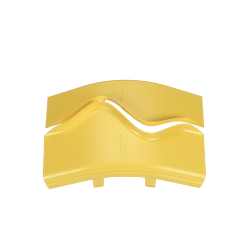 Product image for Panduit FROV45SC6LYL Outside Vertical Angle Cover, 45 Degree