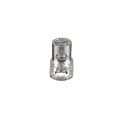 Pan-Lug™ ML4T-CY Mech Con-Lugs, Tin Plt Copper, Strt, One 1/4" Stud, PK100