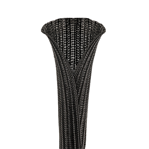 Product image for Panduit SE200PS-LR0 Split Sleeving, Black, PET, 2" Nom Diameter., 50', PK1