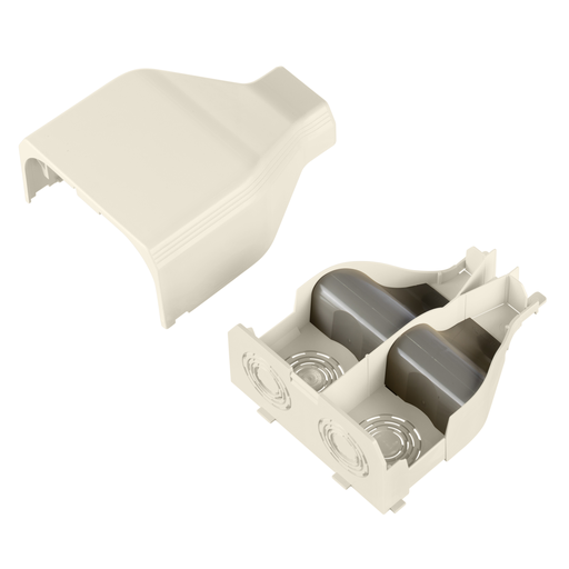 Product image for Panduit T45EEIW Surface Raceway, T-45 Entrance End, Off-White