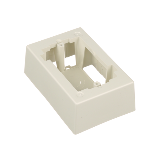 Surface Raceway, Low Voltage Junction Box, 1-gang, Off White