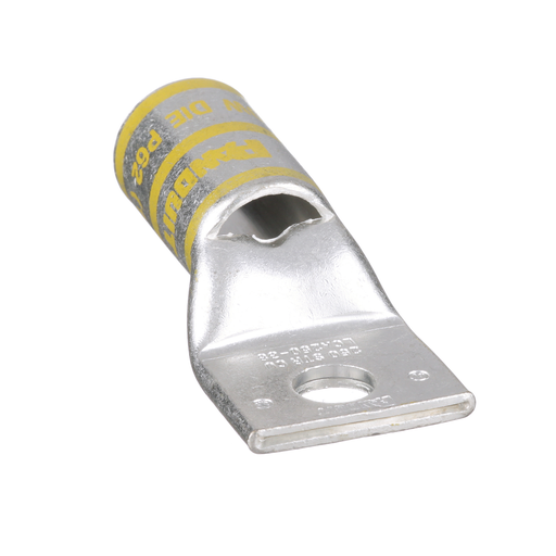 Mayer-DDS-Pan-Lug™ LCA250-38-X Comp. Lug, 250, Tin Plt Copper, Strt, One 3/8" Stud, PK10-2