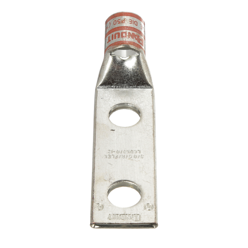 Product image for Panduit LCDX3/0-12-X Pan-Lug™ Copper 2 Hole Straight Tongue Compression Lug