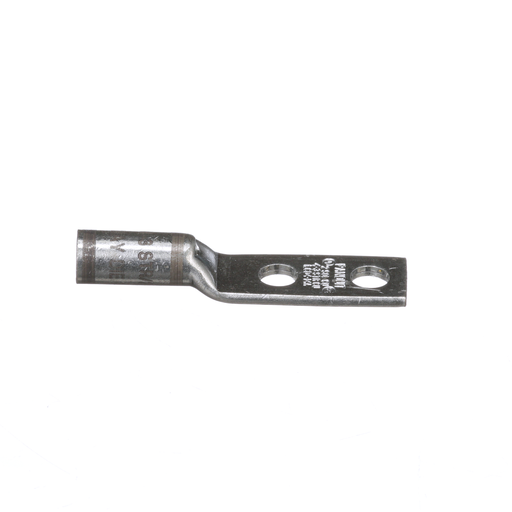 Mayer-DDS-Pan-Lug™ LCD4-14A-L Comp. Lug, 4, Tin Plt Copper, Strt, Two 1/4" Stud, PK50-2