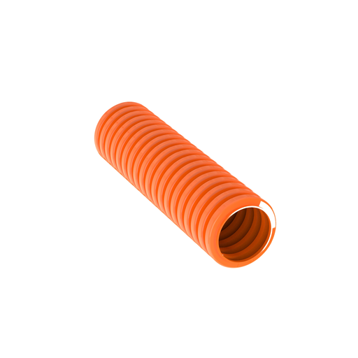 Corr. Loom Tubing Slit, .5" (12.7mm) X 100', Orange,PK1