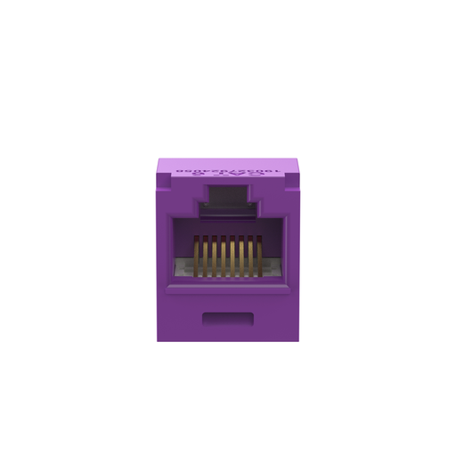 Mayer-DDS-Mini-Com® UTP RJ45 Cat 6 TG Jack Module, Violet-1