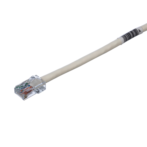 Product image for Panduit UTPCH10Y Cat 5e 24 AWG UTP Copper Patch Cord, 10 ft, White