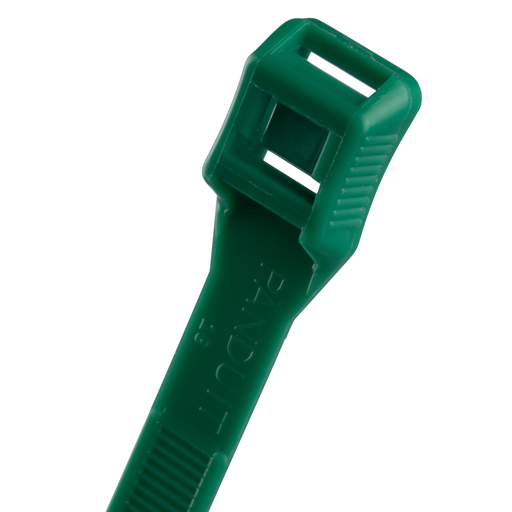 IT9115-CUV5A In-Line Cable Tie, Green, UV PA6.6, 15.3"L, 124lb, PK100