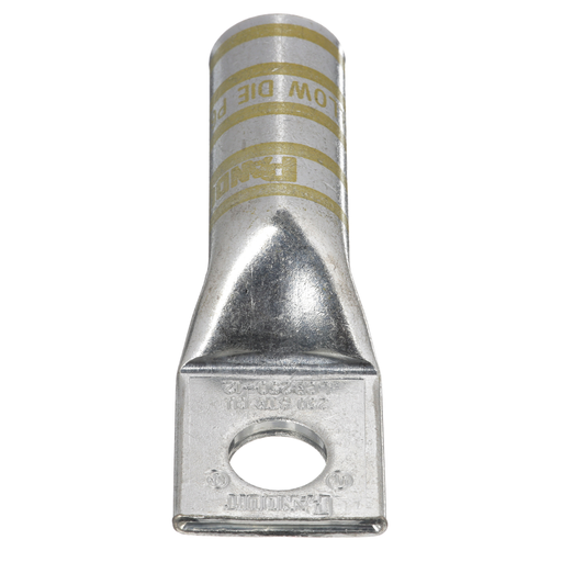 Product image for Panduit LCB250-12-X 1-Hole 250 MCM Cable 1/2 Inch Stud Hole Copper Compression Lug