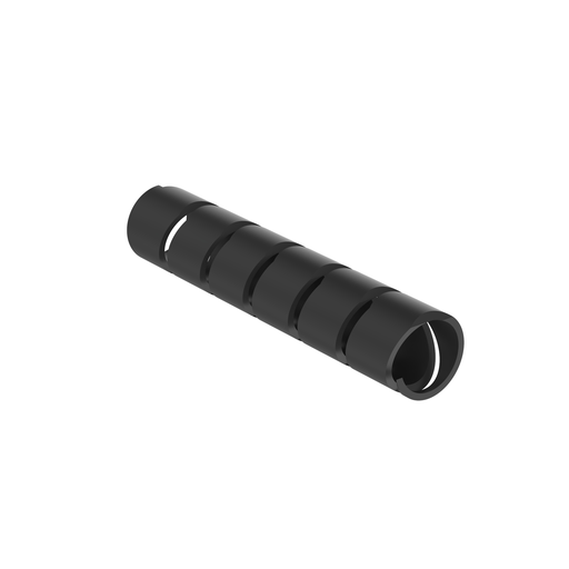 Product image for Panduit T100P-C0 Spiral Wrap, Black, UV PP, 0.875" Min Dia., PK1