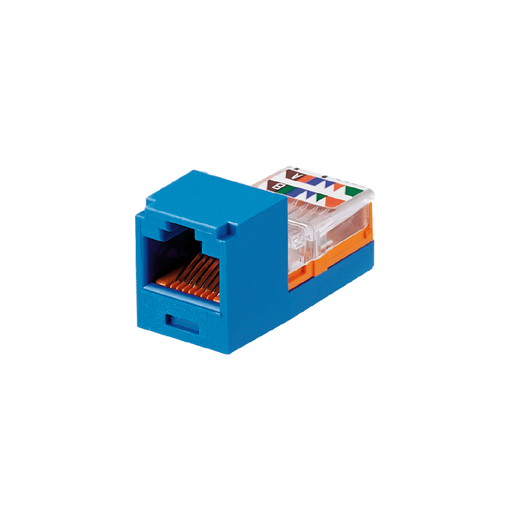 Product image for Panduit CJ588BUY 8-Position 8-Wire Blue Category 5E Unshielded Twisted Pair Jack Module