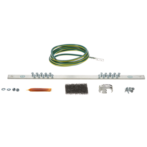 Product image for Panduit RGRKCBNJY Busbar and Jumper Kit, 6AWG, Green/Yellow, PK1