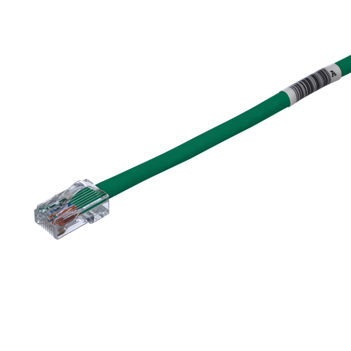 Product image for Panduit UTPCH20GRY Cat 5e 24 AWG UTP Copper Patch Cord, 20 ft, Green