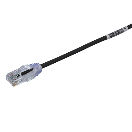Mayer-DDS-Cat 6 28 AWG UTP Copper Patch Cord, 15 ft, Black-1