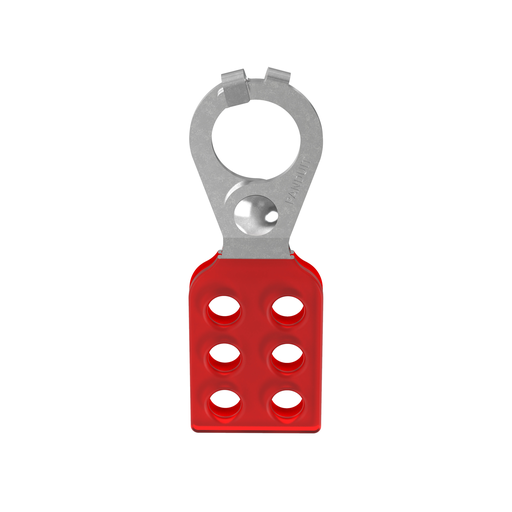 PSL-1 Hasps, Zinc-Plated Steel, Red, 4.62"x1.62", PK12