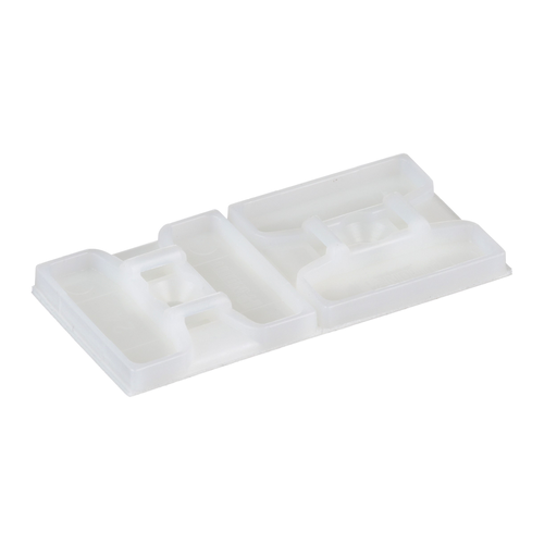 Mayer-DDS-ABMS-A-D Cable Tie Mount, Natural, PA 6.6, Rubber Adh., 1.13x1.13", PK500-2