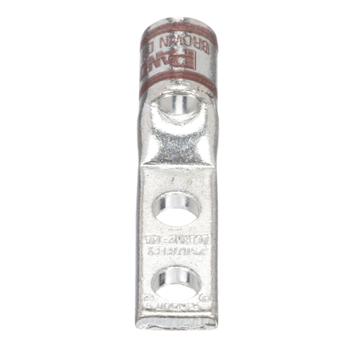 Pan-Lug™ LCDXN2-14A-E Comp. Lug, Flex, Tin Plt Copper, Two .25" Stud, PK20