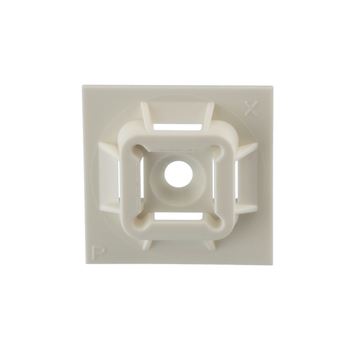 Product image for Panduit SGABM25-S6-C 4-Way Mount, #6 Screw (M3), 1" x 1" (25.4mm x 25.4mm), NAT (SG series)