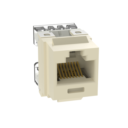 Product image for Panduit NKP5E88MEI NetKey Cat 5e Punchdown Jack, Electric Ivory
