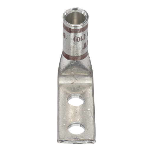 Pan-Lug™ LCD2-14AF-Q Comp. Lug, Tin Plt Copper, Two 0.25" Studs, PK25