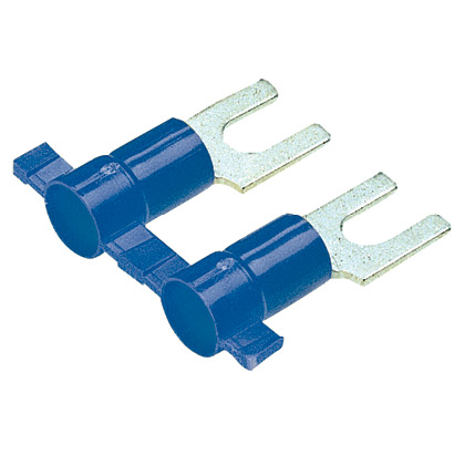 Product image for Panduit PV14-8FB-3K 16-14 AWG Vinyl Insulated Fork Terminal