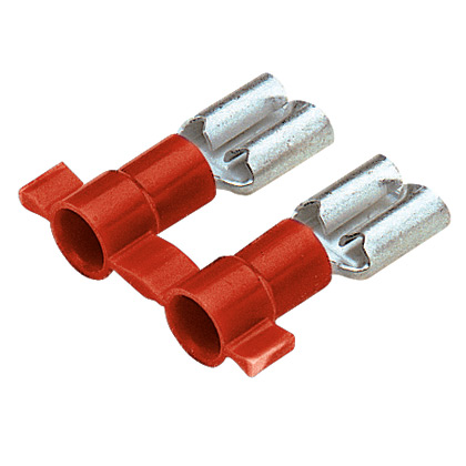 Mayer-DDS-Reel Smart™ DV18-250B-3K Disconnect, Red, Vinyl, 18-22 AWG, 0.250 x 0.032" Tab-1