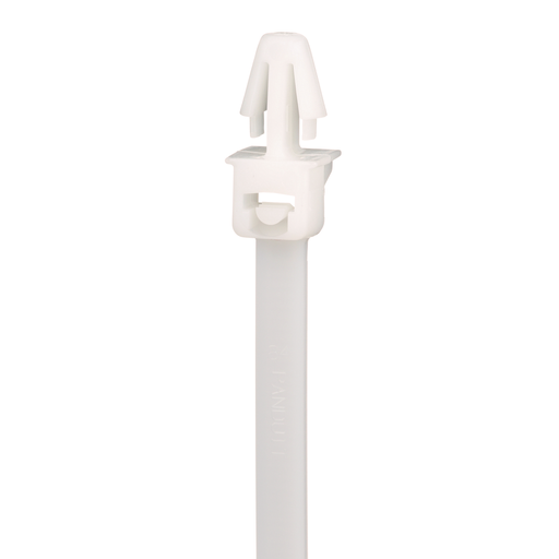 Pan-Ty® PLP1S-M Locking Push Mount Tie, PA6.6, 5.3"L, 50lb, PK1000