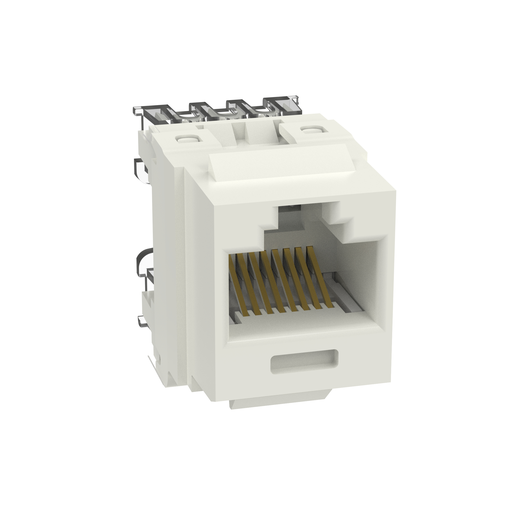 Product image for Panduit NK688MIW-Q NetKey Cat 6 Punchdown Jack, Int'l White - Pack of 25