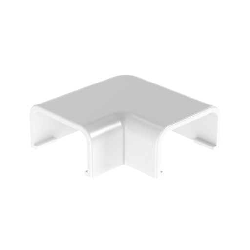 Product image for Panduit RAF3WH-E Surface Raceway, LD3 Low Voltage Right Angle Fitting, White
