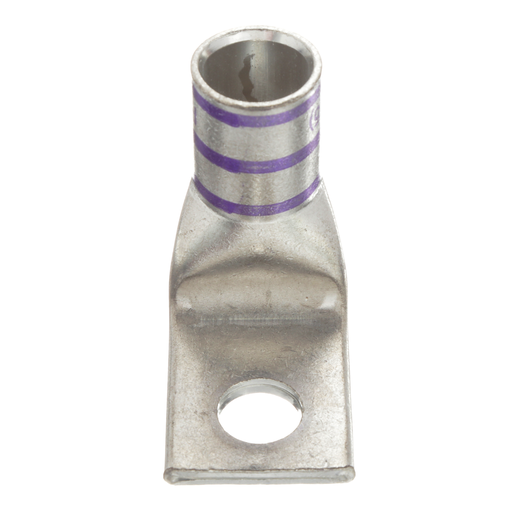 Pan-Lug™ LCAX4/0-12F-X Comp. Lug, Flex, Tin Plt Copper, 90°, One 0.5" Stud, PK10