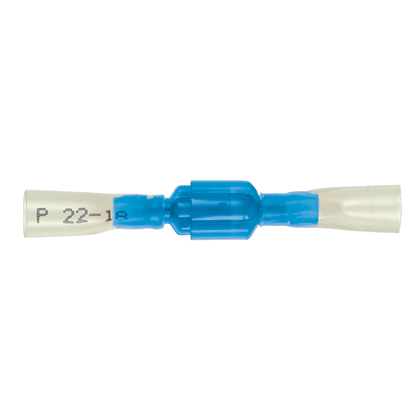 Product image for Panduit DNH14-250FIB-Q 0.25 Inch 16 to 14 AWG Heat Shrink Fully Insulated Female Disconnect
