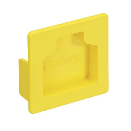 Product image for Panduit FHDEC2X2LYL End Cap, 2X2, Yellow