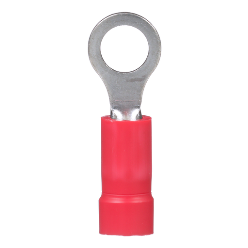 Mayer-DDS-Pan-Term® PV18-10R-MY Ring Terminal, Red, Vinyl, 16-22 AWG, #10 Stud, PK1000-1