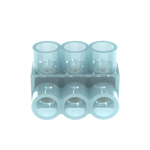 Product image for Panduit PCSB250-3-6Y Multi-Tap Mech Con, Double Sided, Tin Plt Al, PK6