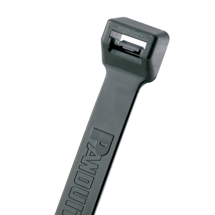Product image for Panduit PLT3EH-NB-C0 Cable Tie, No Buckle, 12.2"L (310mm), Extra-Heavy, Weather Resistant, Black