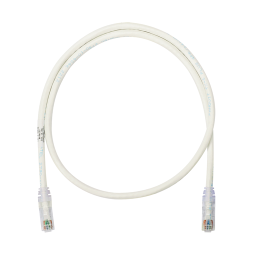 Product image for Panduit NK6APC10 Cat 6A 26 AWG UTP Patch Cord, 10 ft, White