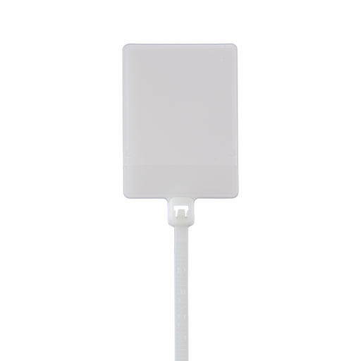 Product image for Panduit PLF1MA-C Marker Tie, Flag, 5.1"L (130mm), Miniature, Nylon, Natural