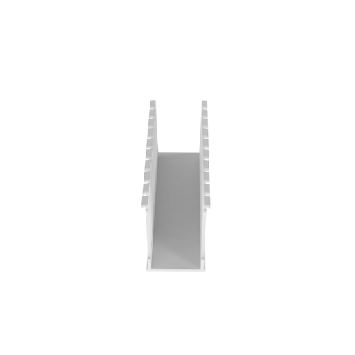 Product image for Panduit NE1.5X4WH6 Slotted Duct, Halogen Free,1.5"X4"X6',White
