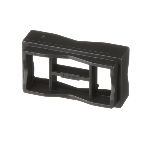 Dura-Ty™ SACS50-T100 Cable Spacer, Black, UV PP, Cable Tie, 2.08x1.16", PK200