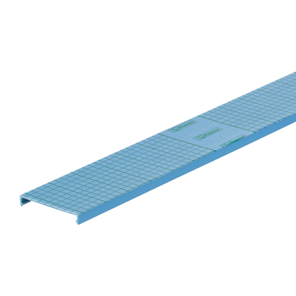 Product image for Panduit C1IB6 Wiring Duct Flush Cover, PVC, 1"W X 6ft, Intrinsic Blue