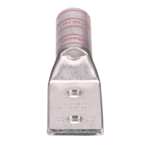 Pan-Lug™ LCCX500-12-6 Comp Lug, 500 kcmil, Flex, Tin Plt Copper, Two 1/2" Stud