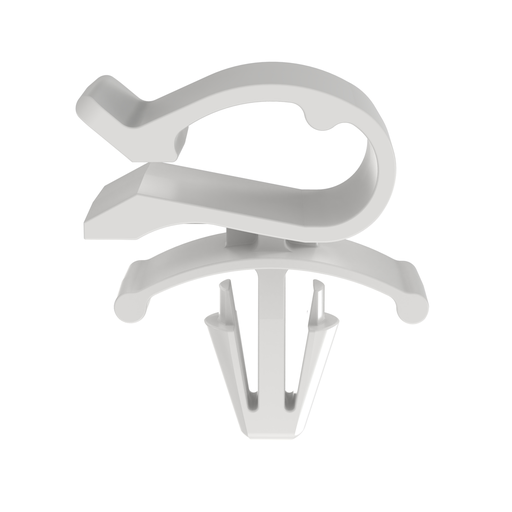 Product image for Panduit PMCC38H25-C Cord Clip, Push Mount, 0.38" (9.7mm) Bundle, NAT