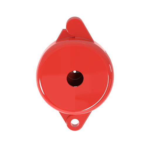 Product image for Panduit PSL-V2A Gate Valve Lockout Device for 1" - 2.50" dia. Handle, Red, 1 pc/pk