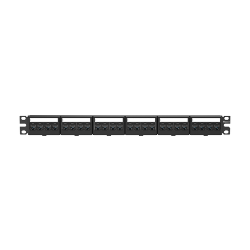 Panduit CPPKL6ATG24WBL Patch Panel Kit, Cat 6A UTP, 24 port, 1 RU, Black Product image for Panduit CPPKL6ATG24WBL Patch Panel Kit, Cat 6A UTP, 24 port, 1 RU, Black