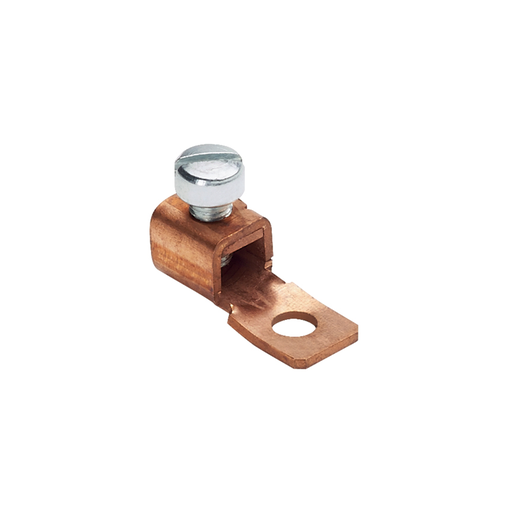 Mayer-DDS-Pan-Lug™ CXS35-36-C Mech Con-Lugs, Copper, Strt, One 3/16" Stud, PK100-1