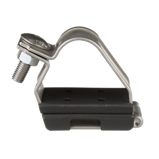 Product image for Panduit CCSSTR2025-X Cable Cleat, TR Clamp Type, 316L SS, Trefoil, 0.79-0.98in OD, PK10