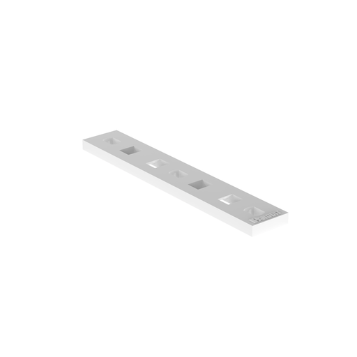 Product image for Panduit MTP2S-E6-C MTP2S-E6-C Tie Plate, Natural, PA 6.6, 3x0.5", #6 Screw, PK100